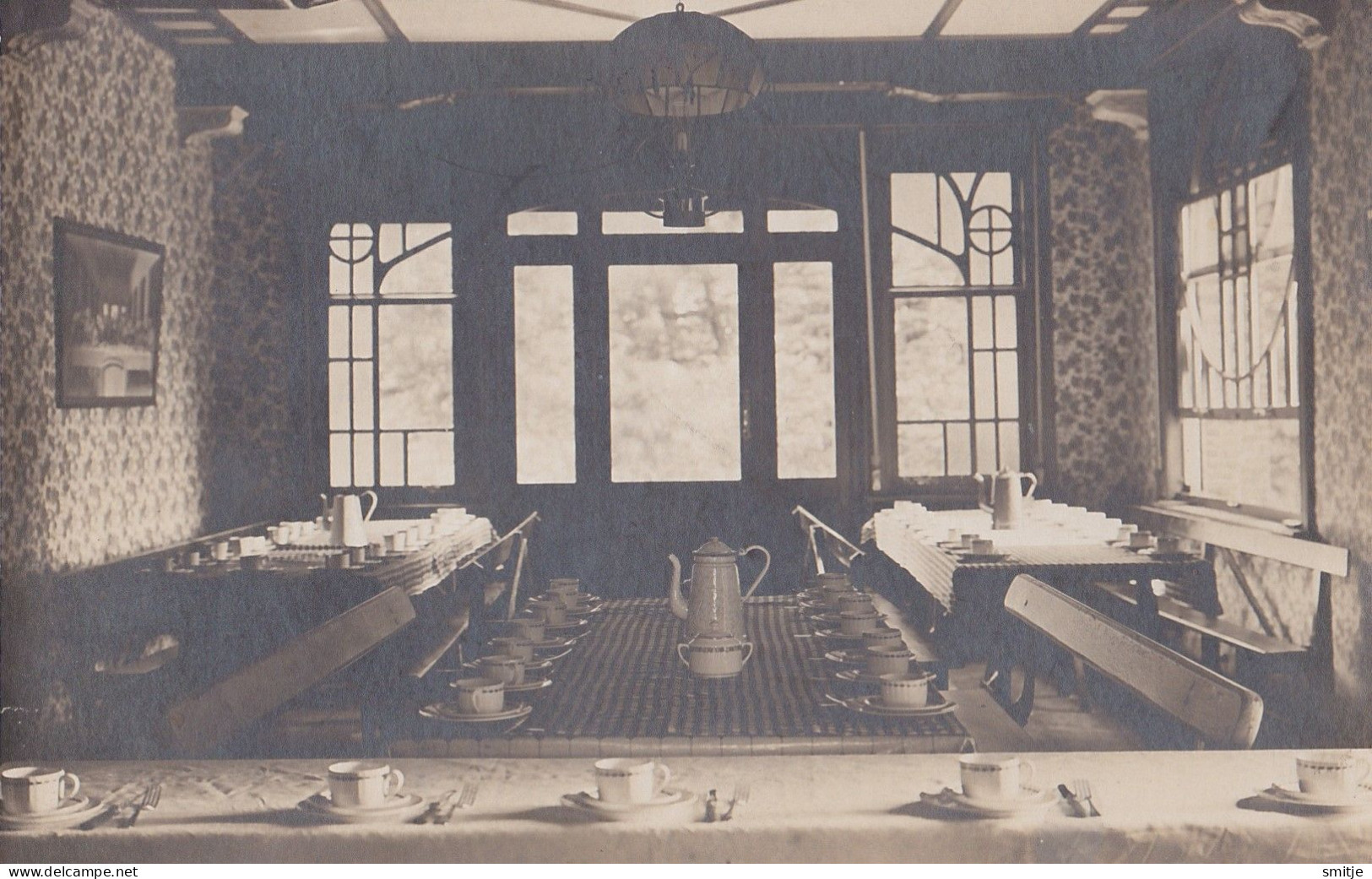 PUTTE JAREN 1910-1920 FOTOKAART BIEDUINENHOF INTERIEUR - Kapellen