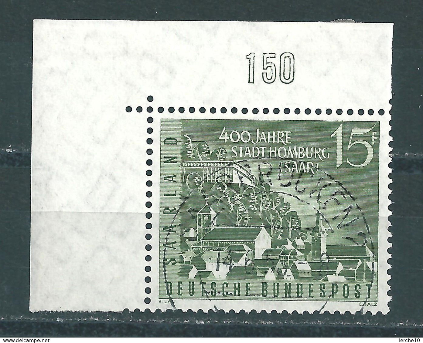 Saar MiNr. 436 Bogenecke, Vollstempel   (sab32) - Gebraucht