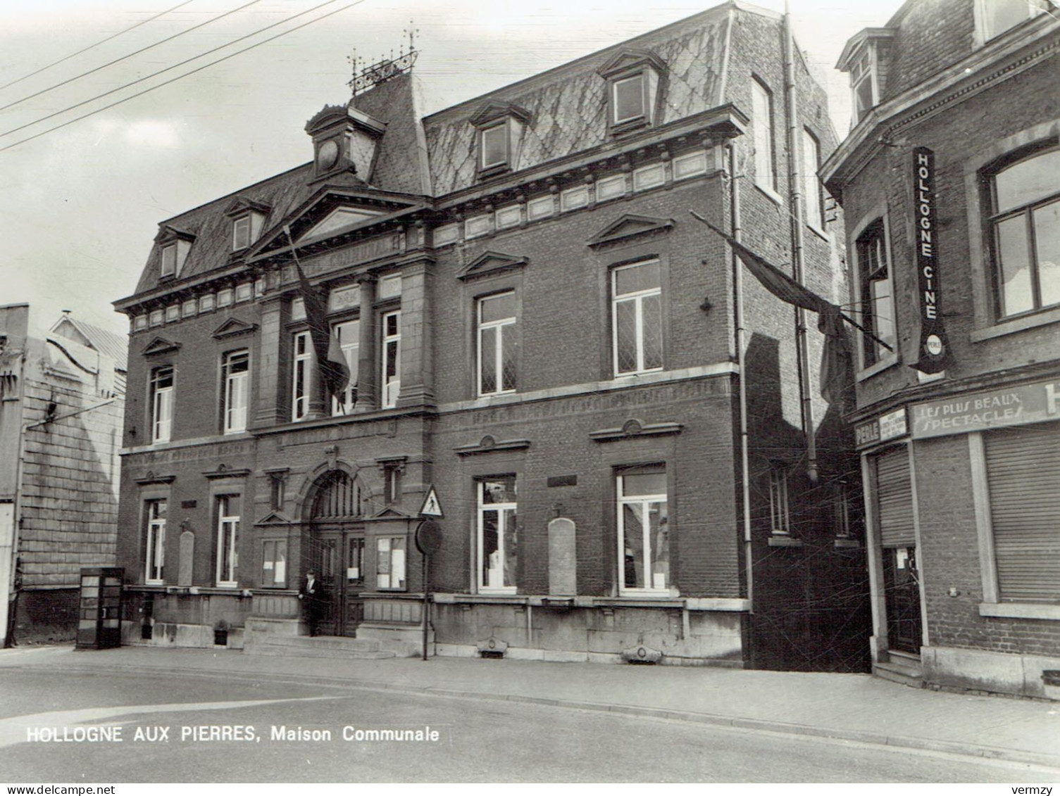 HOLLOGNE AUX PIERRES : Maison Communale - Photo Véritable - Grâce-Hollogne