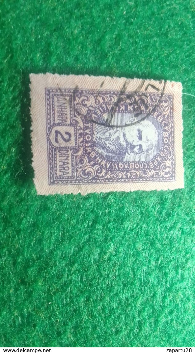 YOGUSLAVYA-1919-29             2     DİNAR            DAMGALI - Used Stamps