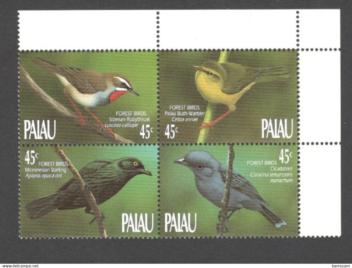 PALAU.....1990:Michel 347-50mnh** - Palau