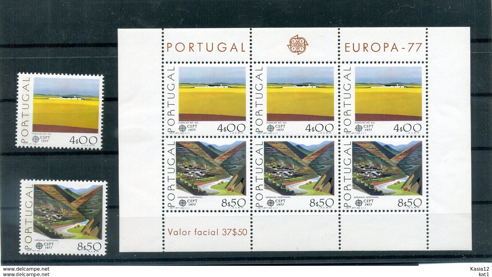 A25595)Portugal 1360 - 1361 Y** + Bl 20**, Cept - Neufs