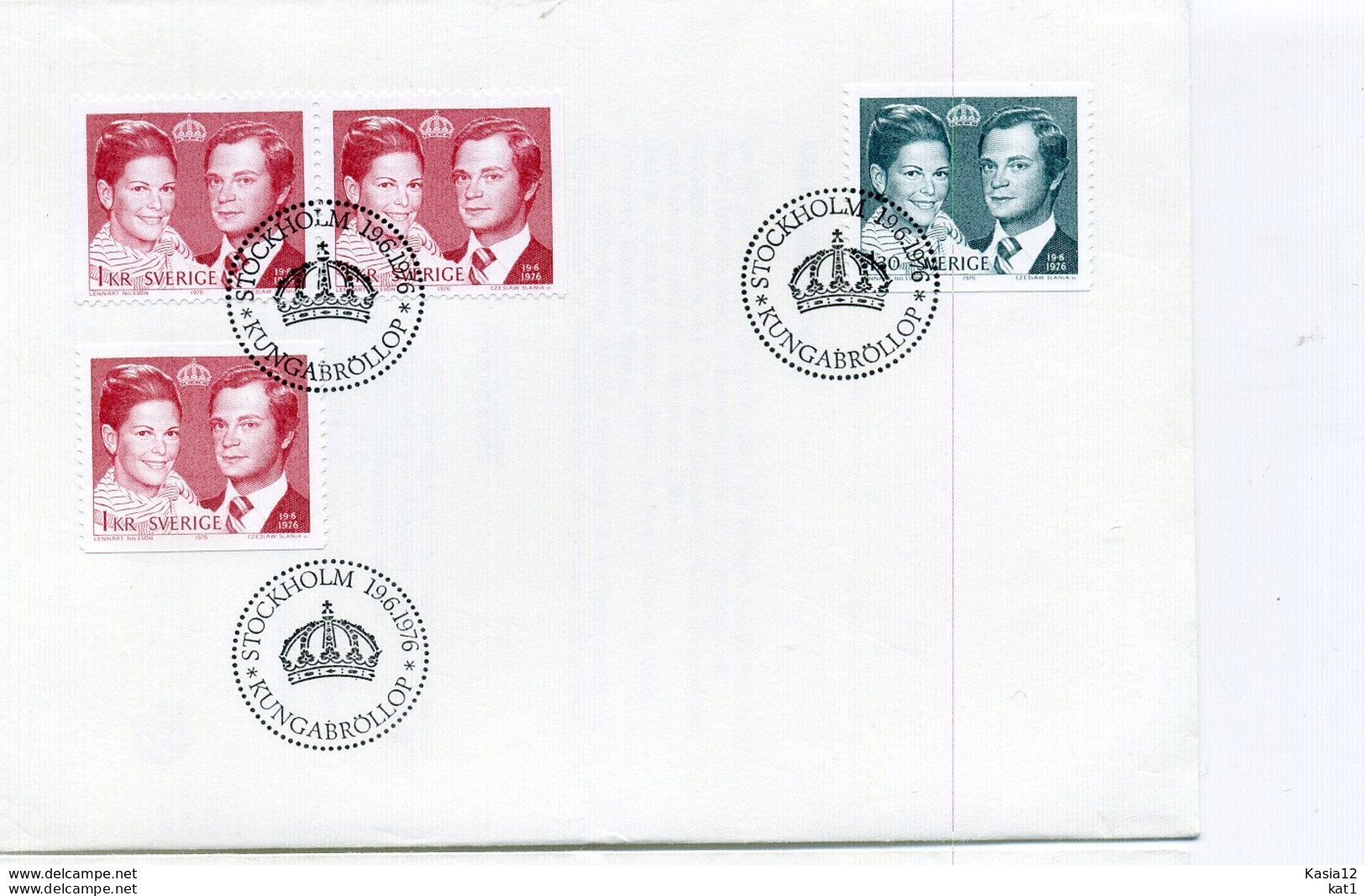 A25664)Schweden FDC 952 - 953 A + D - Briefe U. Dokumente