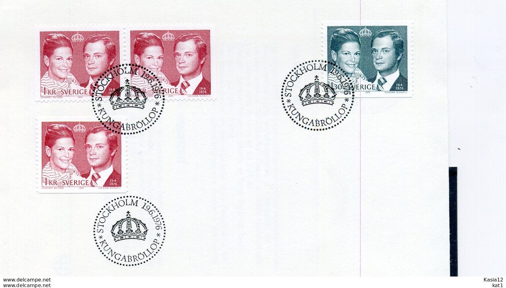 A25665)Schweden FDC 952 - 953 A + D - Covers & Documents