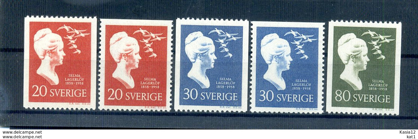 A25668)Schweden 443 - 445 C + D** - Unused Stamps