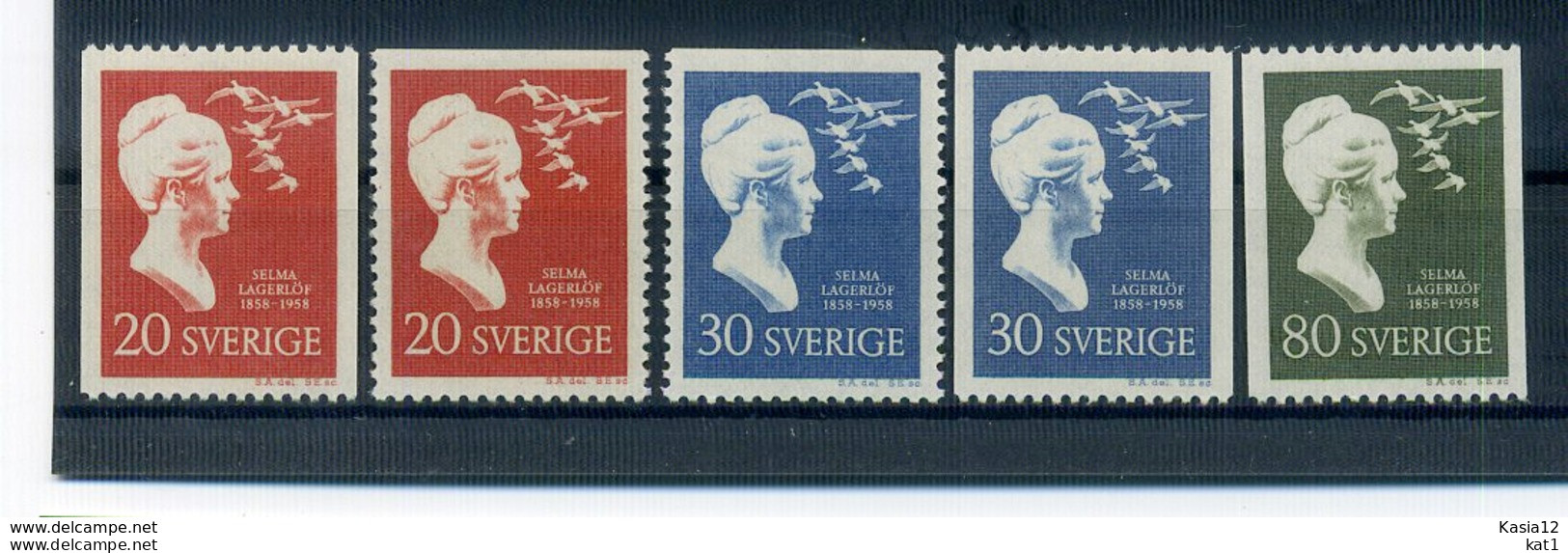 A25669)Schweden 443 - 445 C + D** - Unused Stamps