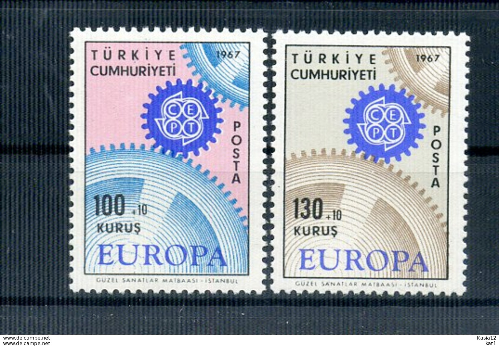 A25797)Tuerkei 2044 - 2045**, Cept - Unused Stamps