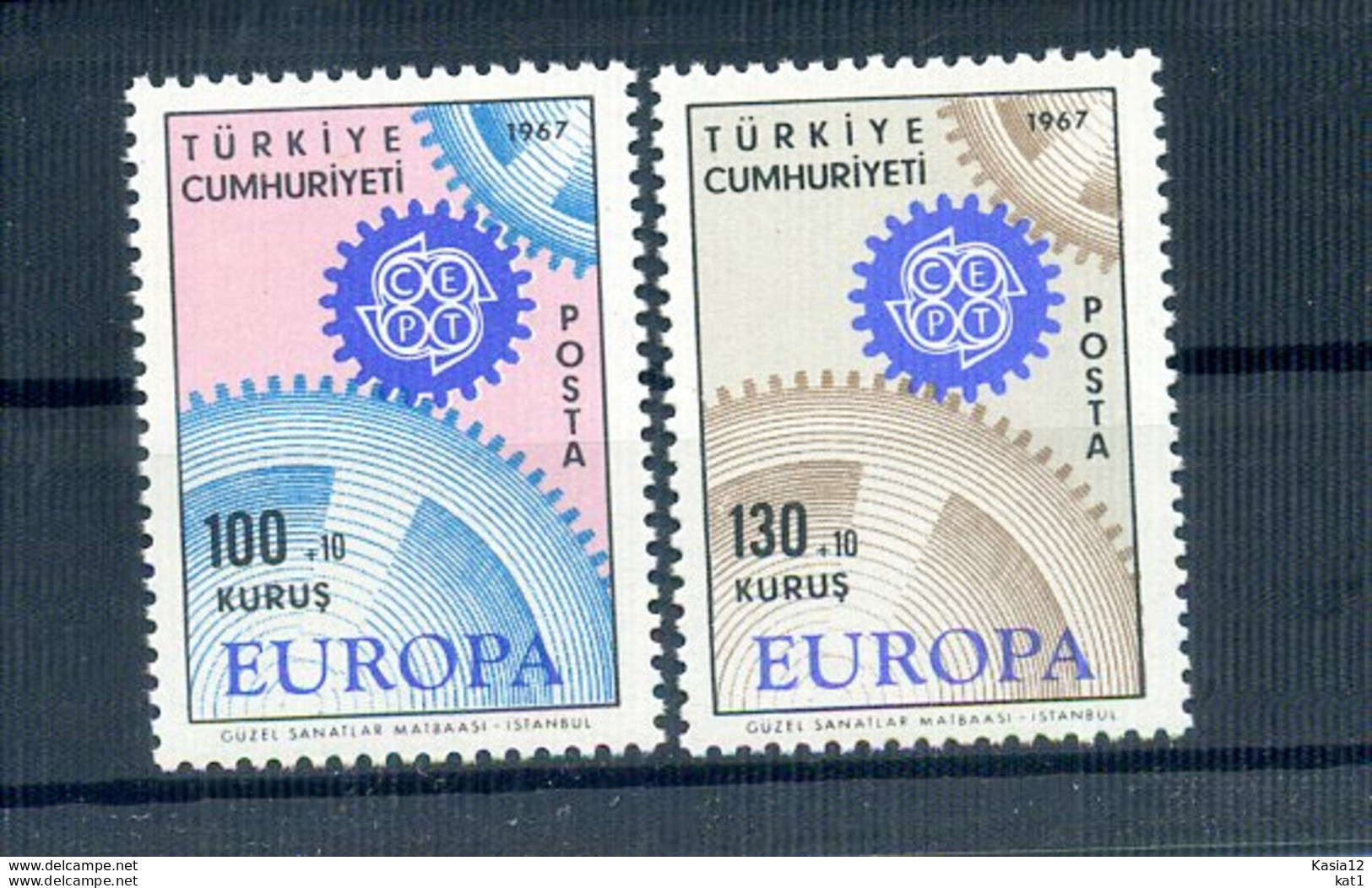 A25798)Tuerkei 2044 - 2045**, Cept - Unused Stamps