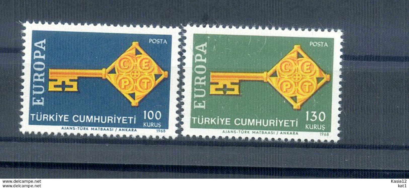 A25801)Tuerkei 2095 - 2096**, Cept - Unused Stamps