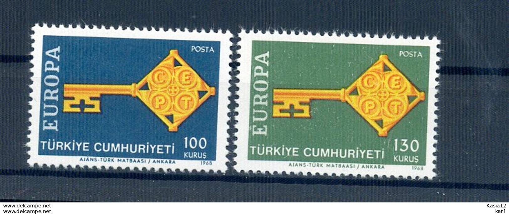 A25802)Tuerkei 2095 - 2096**, Cept - Unused Stamps