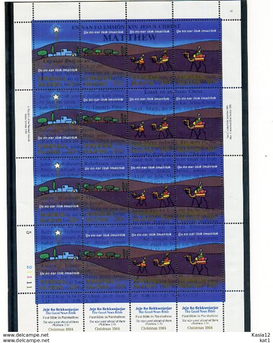 A32174)Marshallinseln 23 - 26 KLB**, Weihnachten - Marshallinseln