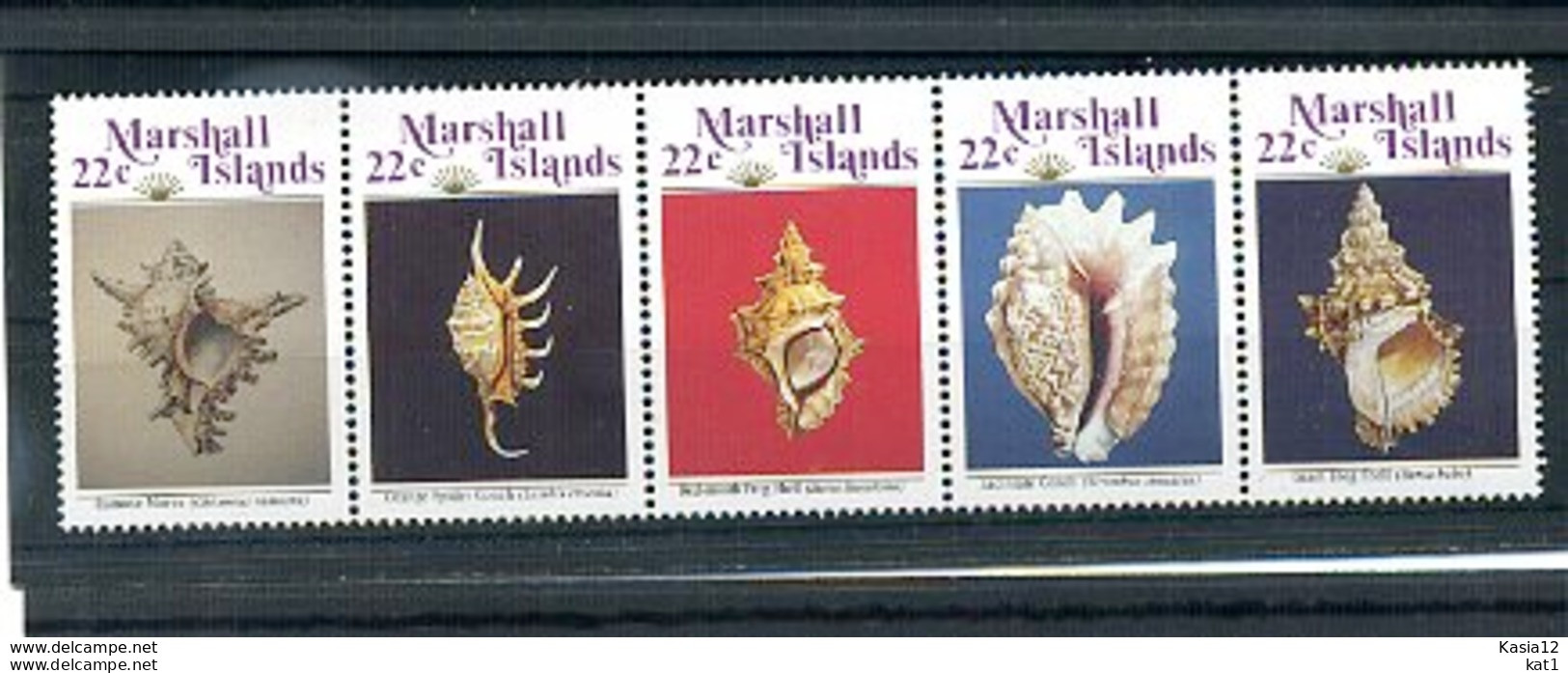 A32233)Marshallinseln 87 - 91 ZDR**, Muscheln - Marshallinseln