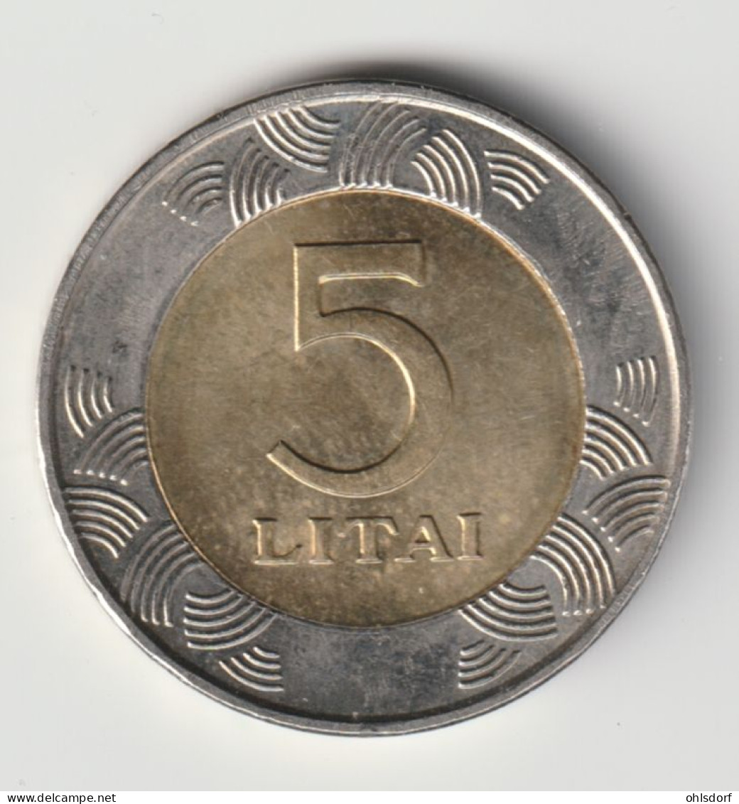 LITHUANIA 2009: 5 Litai, KM 113 - Lituanie