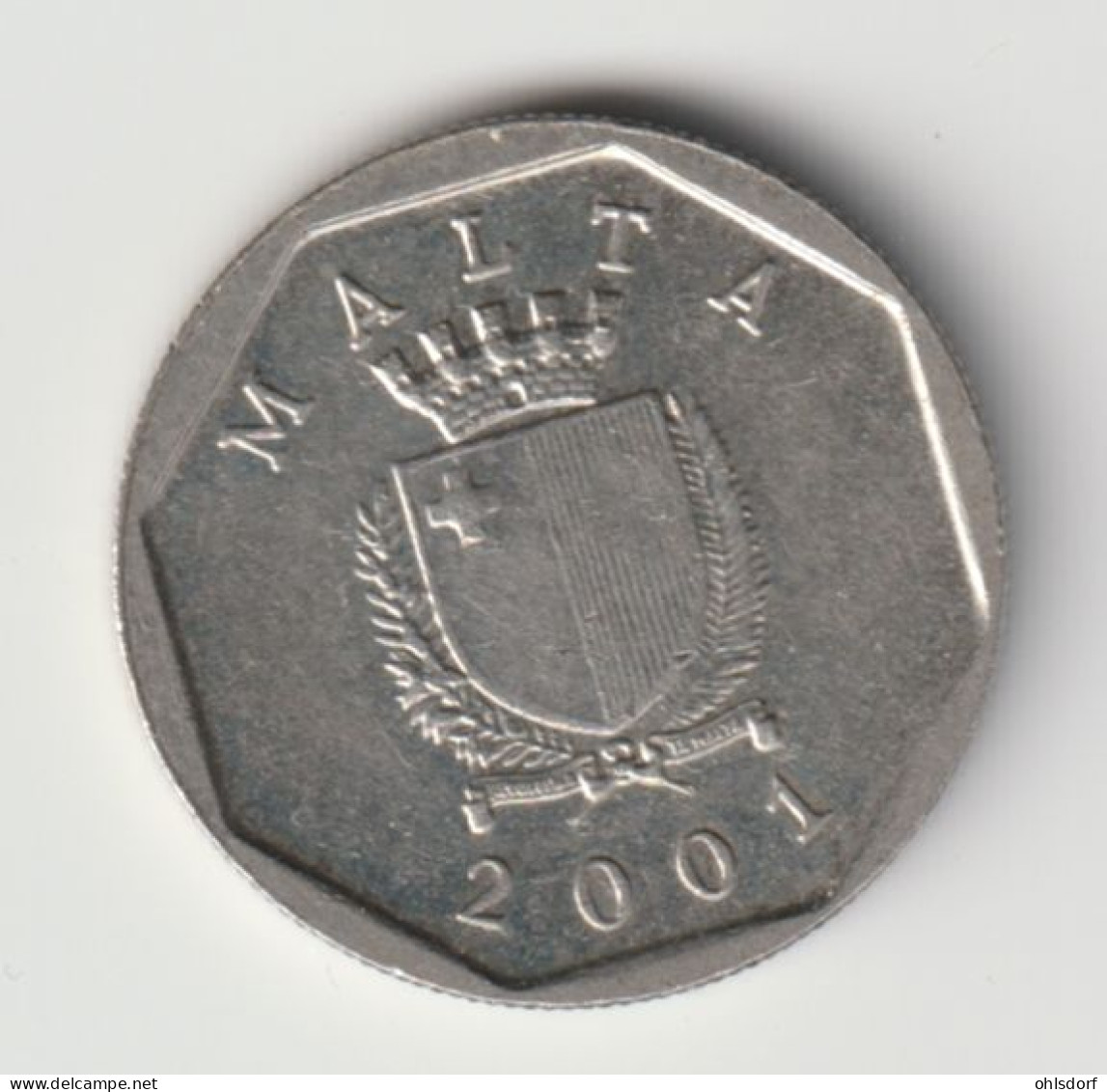 MALTA 2001: 5 Cents, KM 95 - Malta