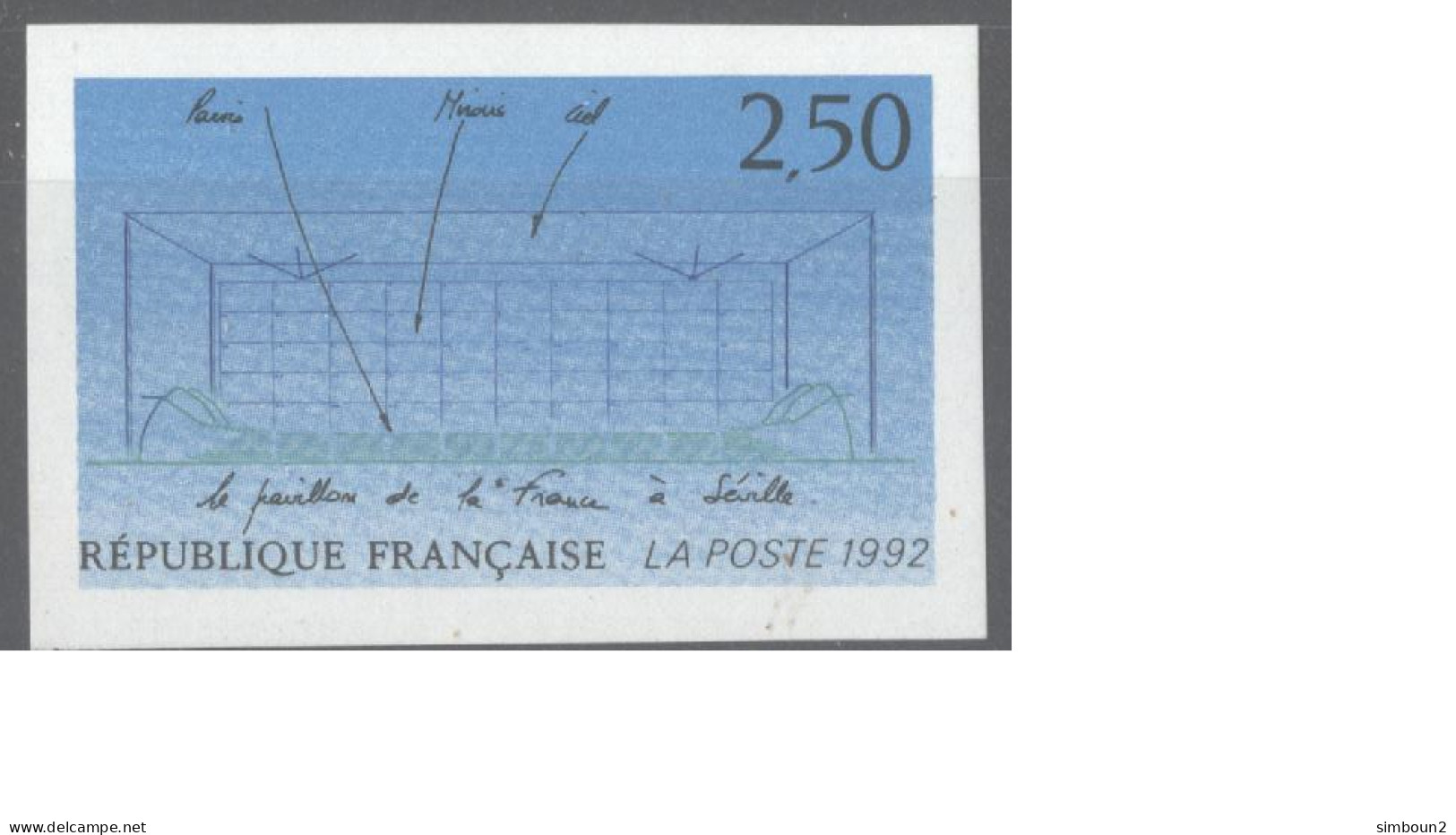 France 1992 N°2736** Non Dentele Imperf Mint Never Hinged - 1991-2000