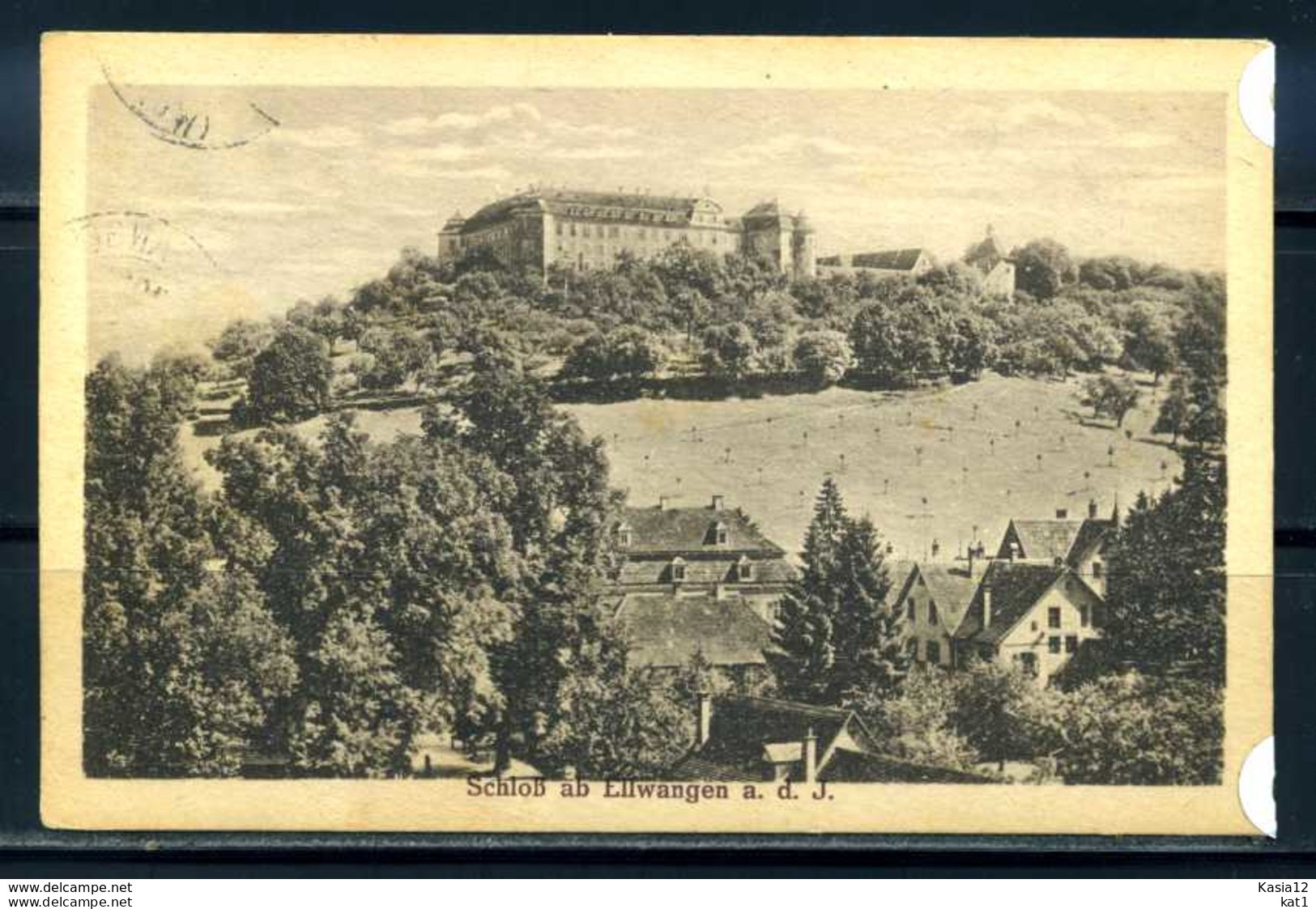 K06088)Ansichtskarte: Ellwangen, Schloss - Ellwangen