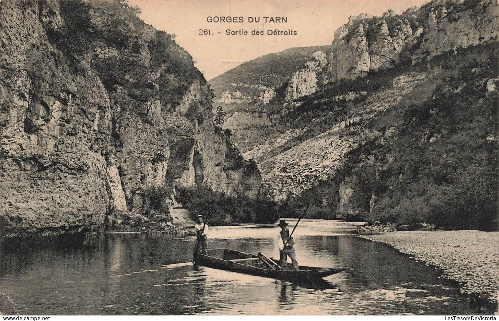 FRANCE - Gorges Du Tarn - Sortis Des Détroits - Barque - Carte Postale Ancienne - Autres & Non Classés