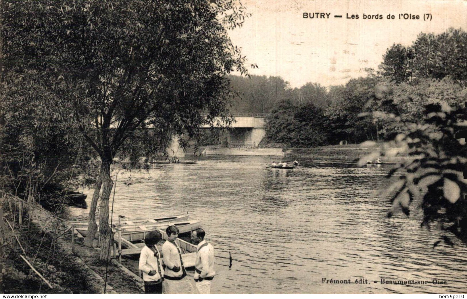 95 BUTRY LES BORDS DE L'OISE LES BARQUES ET LEPONT - Butry