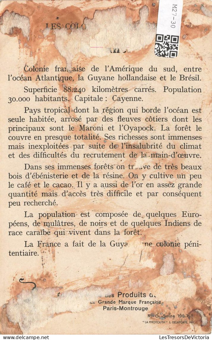 FRANCE - Guyane - Colonies Françaises - Océan Atlantique - Carte - Chasseurs D'or - Carte Postale Ancienne - Other & Unclassified