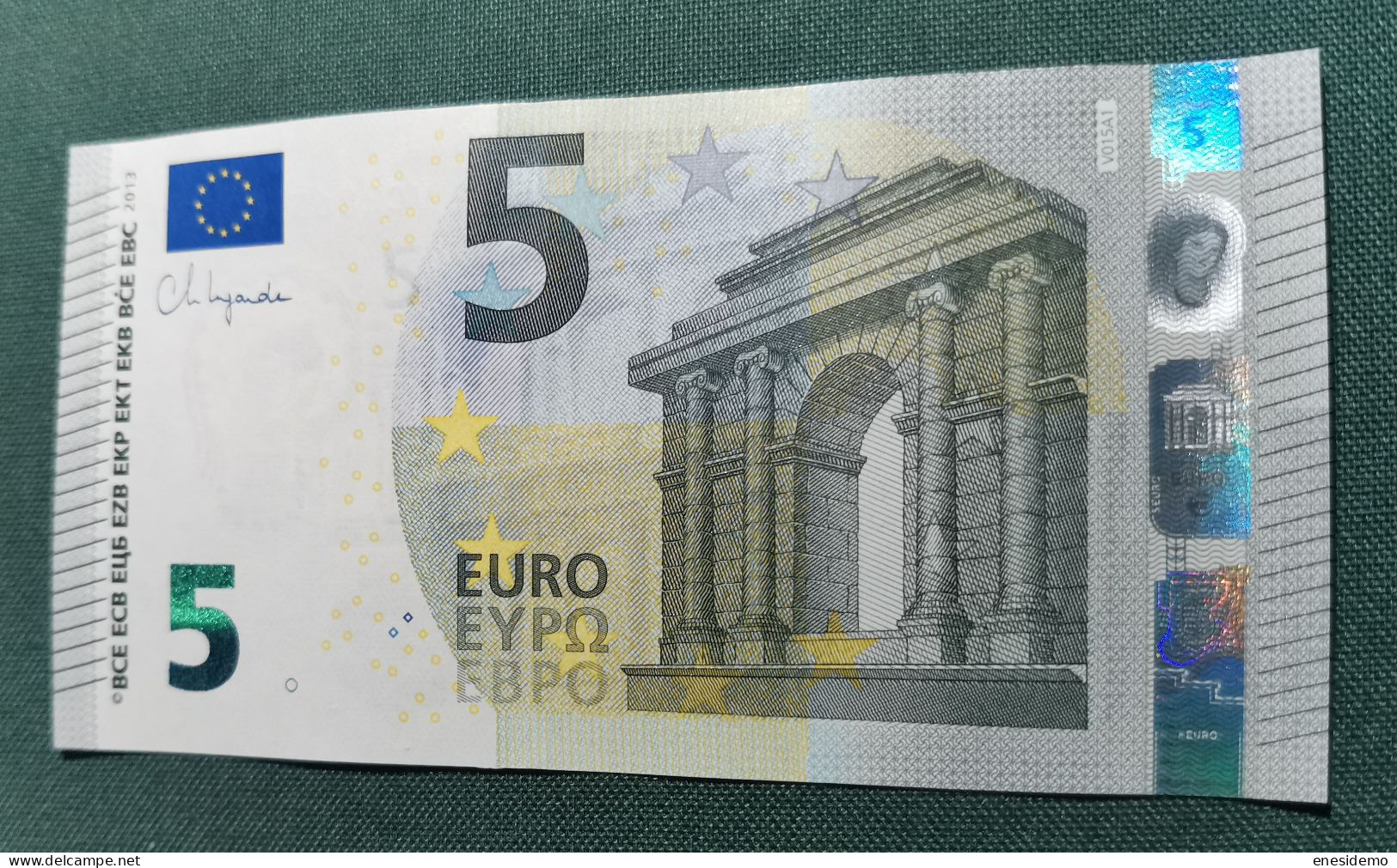 5 EURO SPAIN 2013 LAGARDE V015A1 VC SC FDS UNCIRCULATED PERFECT - 5 Euro