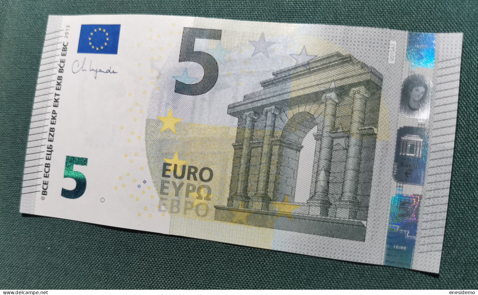 5 EURO SPAIN 2013 LAGARDE V015A1 VC SC FDS UNCIRCULATED PERFECT - 5 Euro