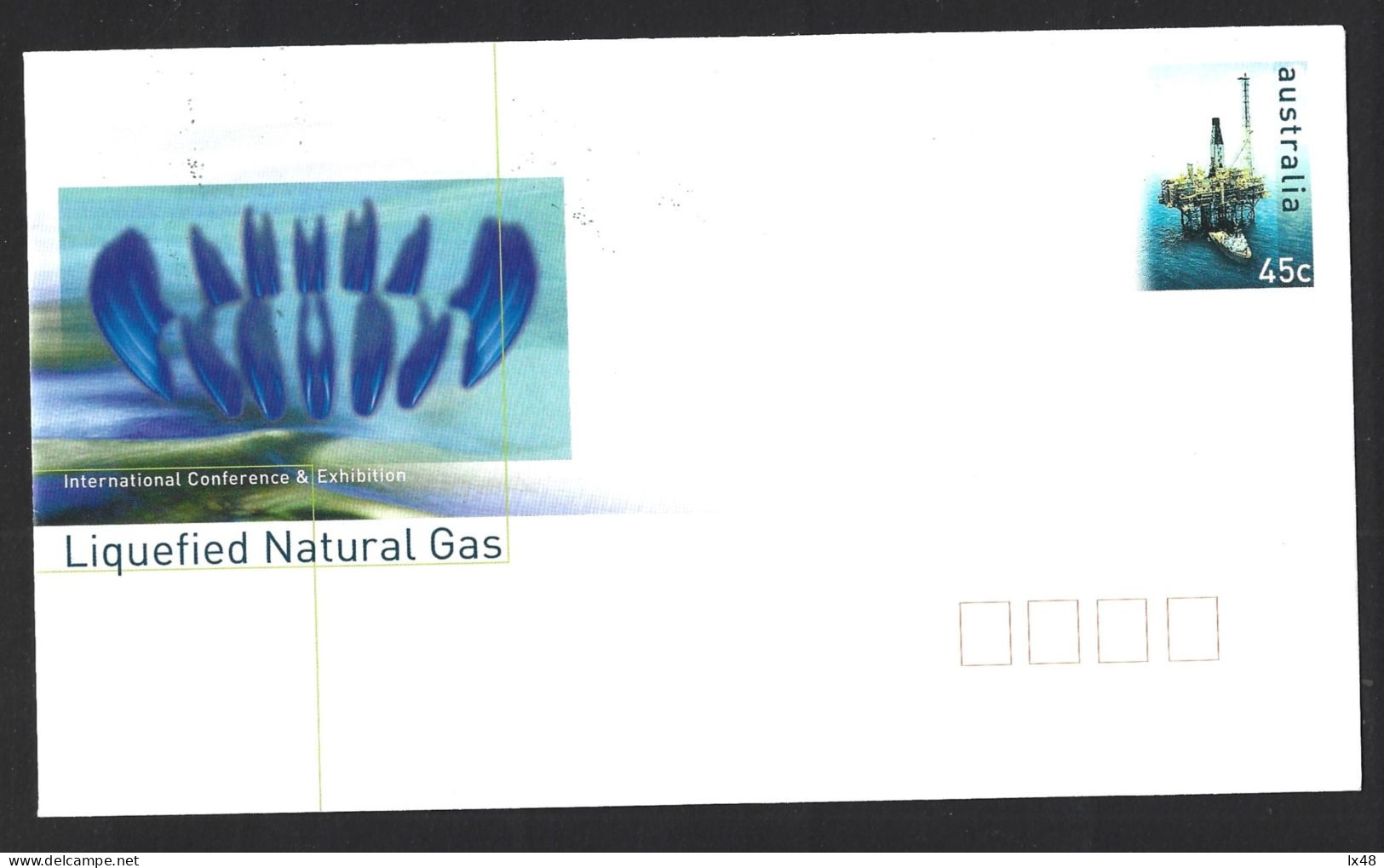 Natural Gas. Australia Stationery Chart With Oil Platform At Sea. 12th Australian Liquefiel Natural Gas Conference. Nort - Gas