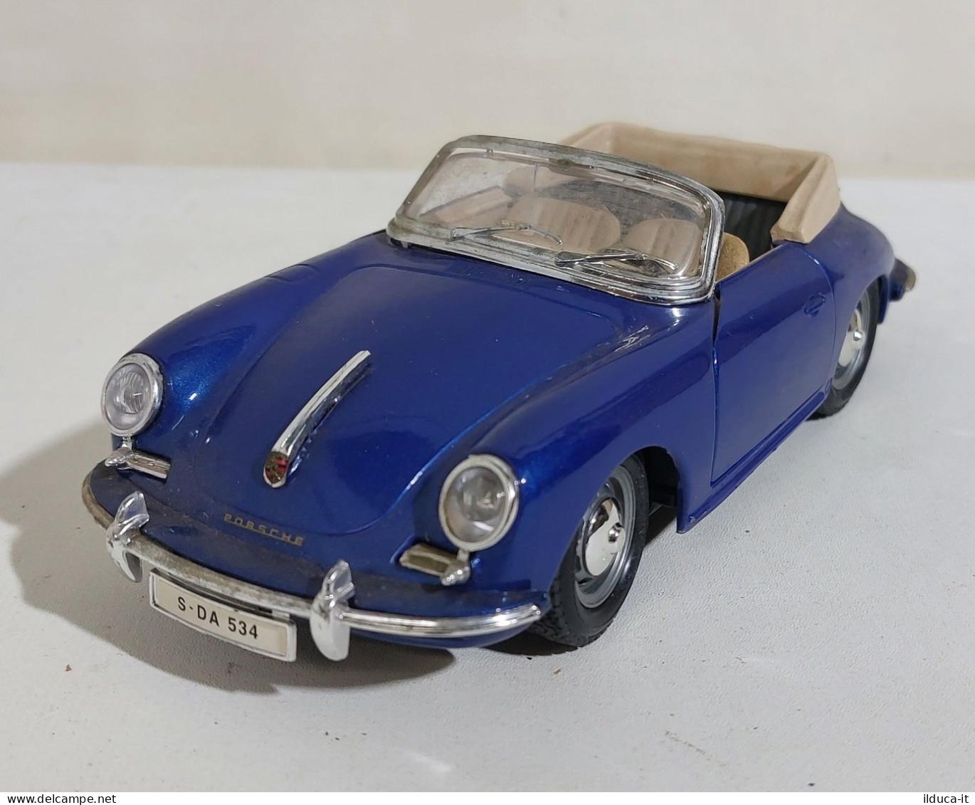 54202 BURAGO 1/24 - Porsche 356 B Cabriolet (1961) - Blu - Burago