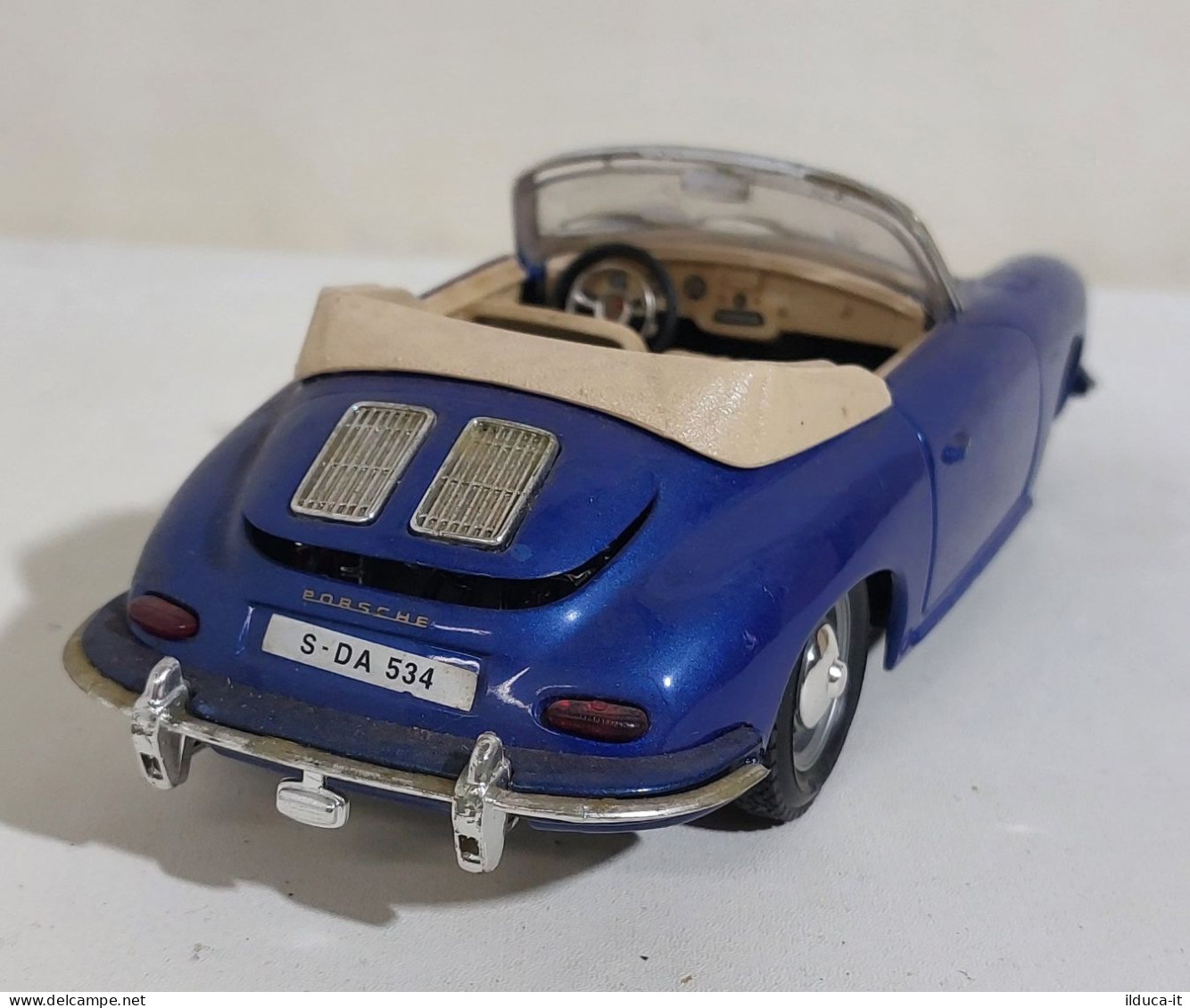 54202 BURAGO 1/24 - Porsche 356 B Cabriolet (1961) - Blu - Burago