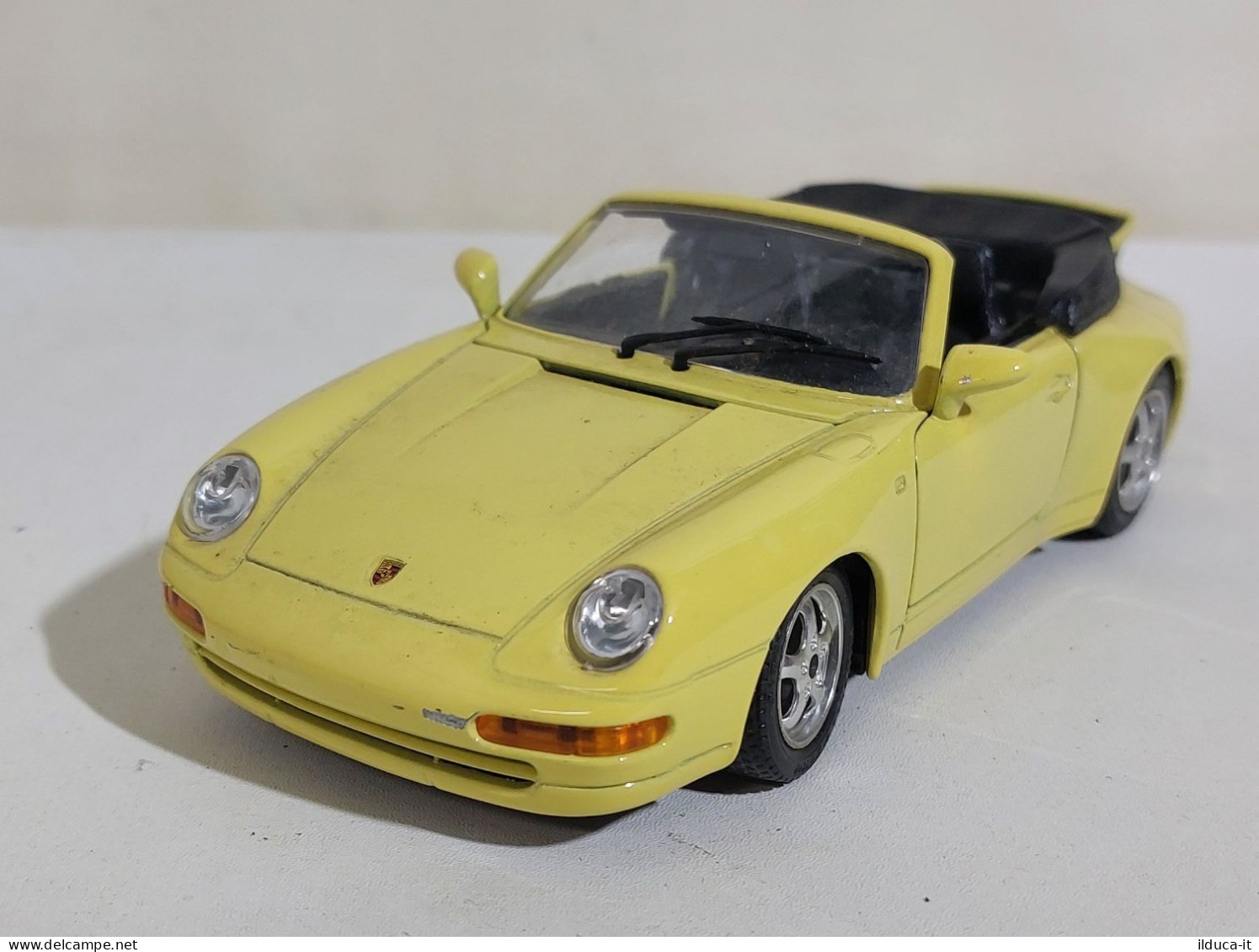 54205 BURAGO 1/24 - Porsche 911 Carrera (1993) Cabriolet - Giallo - Burago