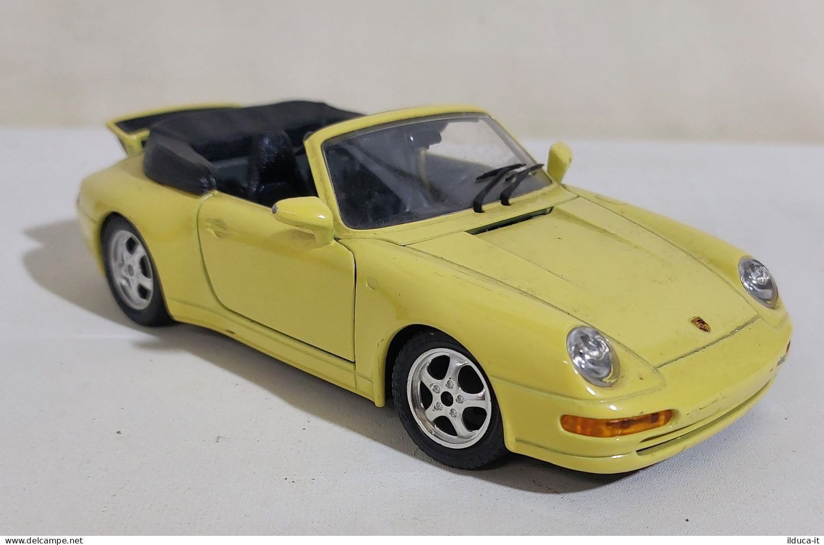 54205 BURAGO 1/24 - Porsche 911 Carrera (1993) Cabriolet - Giallo - Burago