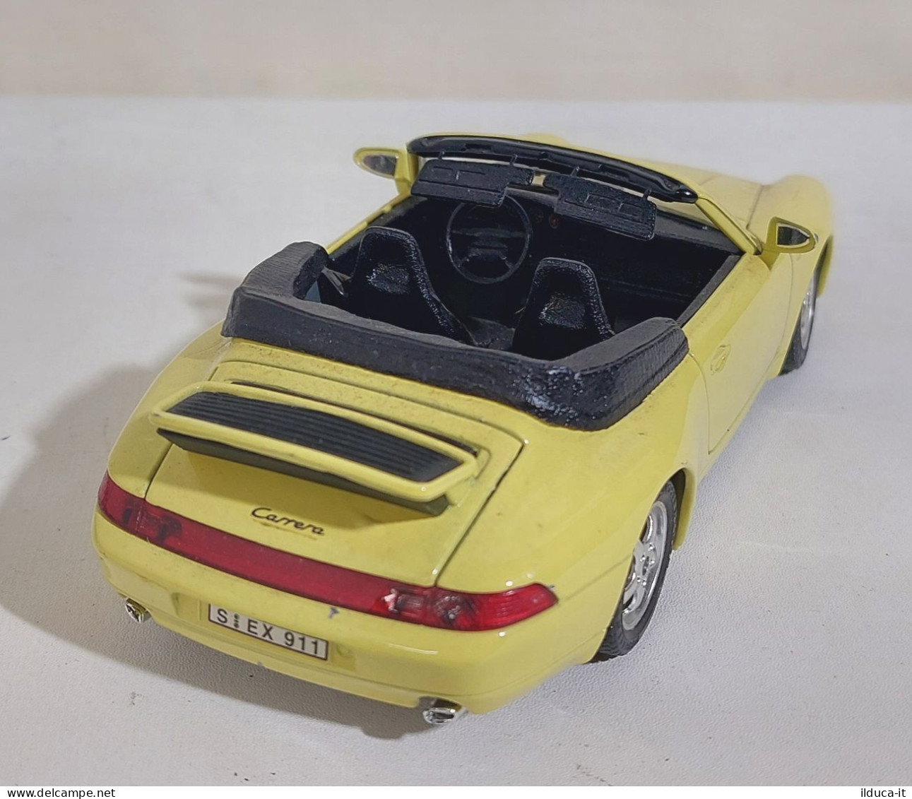 54205 BURAGO 1/24 - Porsche 911 Carrera (1993) Cabriolet - Giallo - Burago