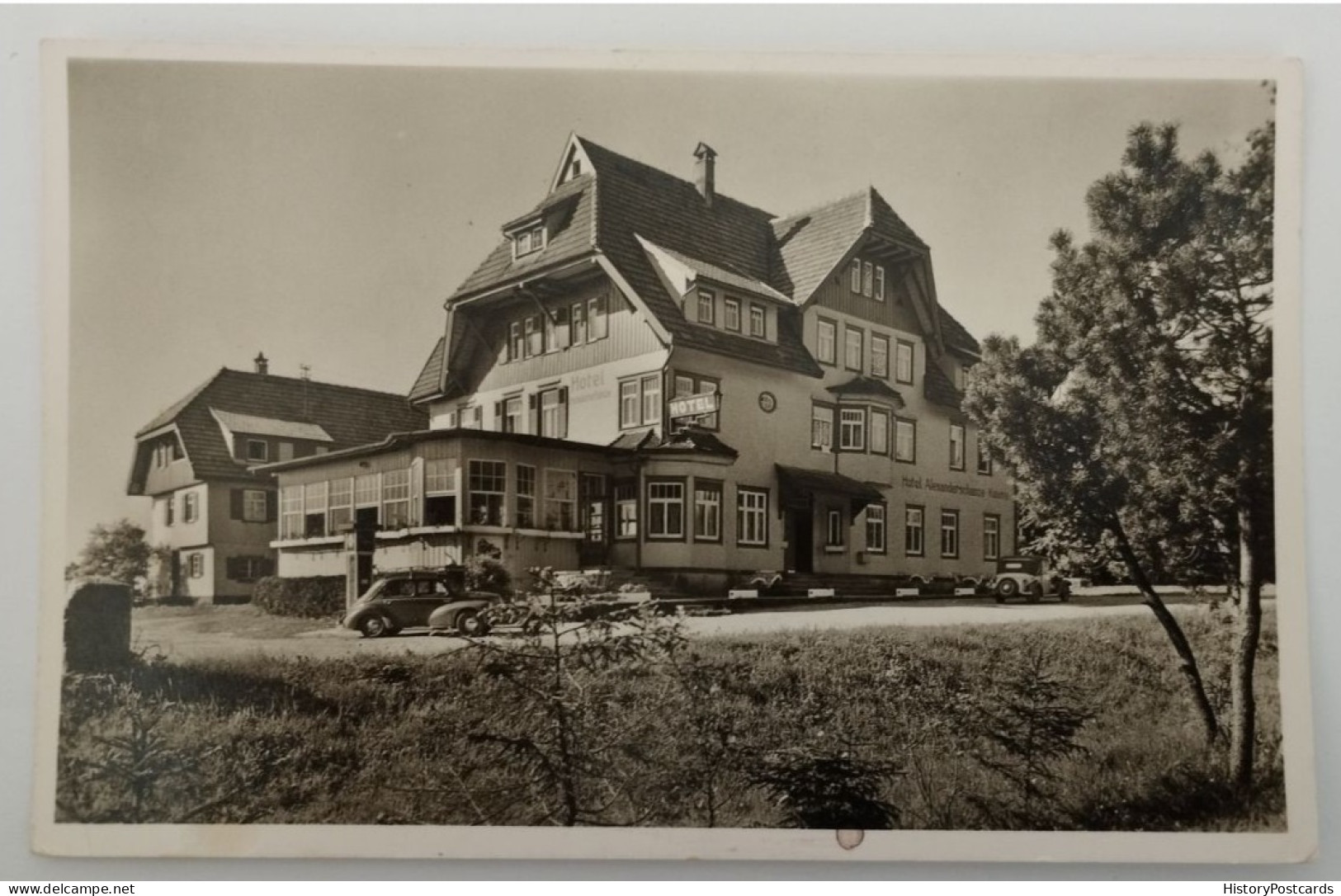 Hotel Alexanderschanze, Kniebis, Schwarzwald, Alte Autos, 1952 - Freiburg I. Br.