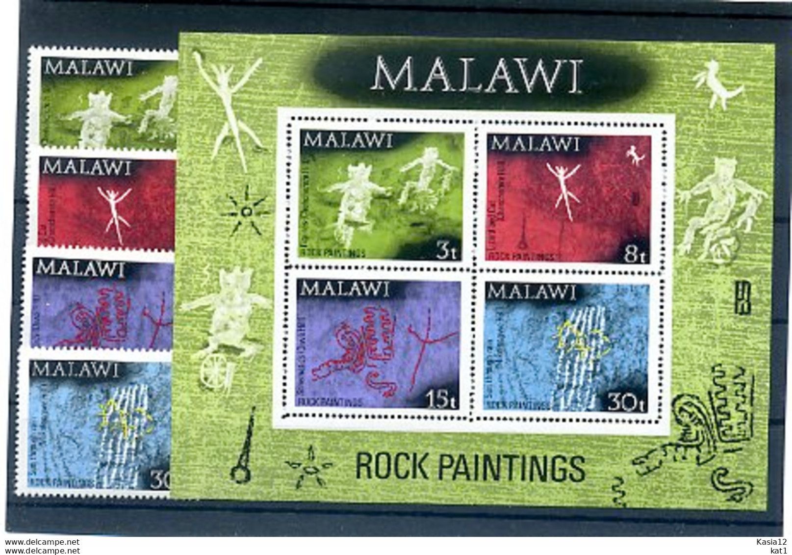 A17514)Malawi 182 - 185 A** + Bl 27** - Malawi (1964-...)