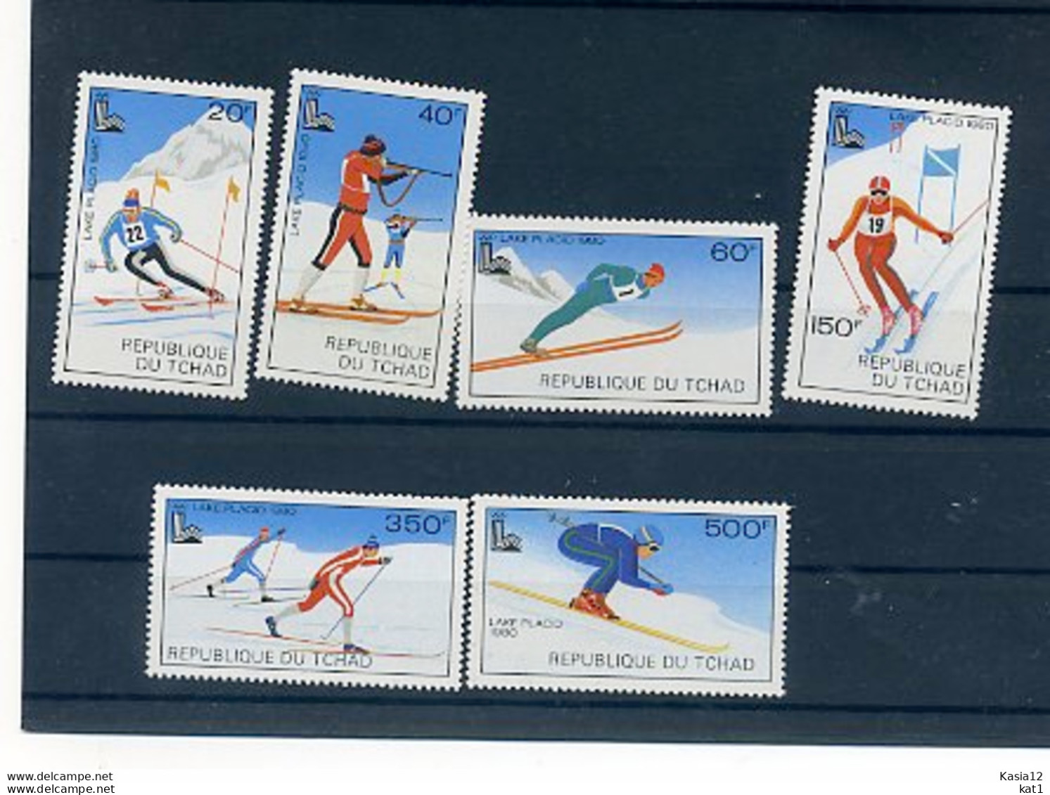 A20666)Olympia 80: Tschad 877 - 882** - Hiver 1980: Lake Placid