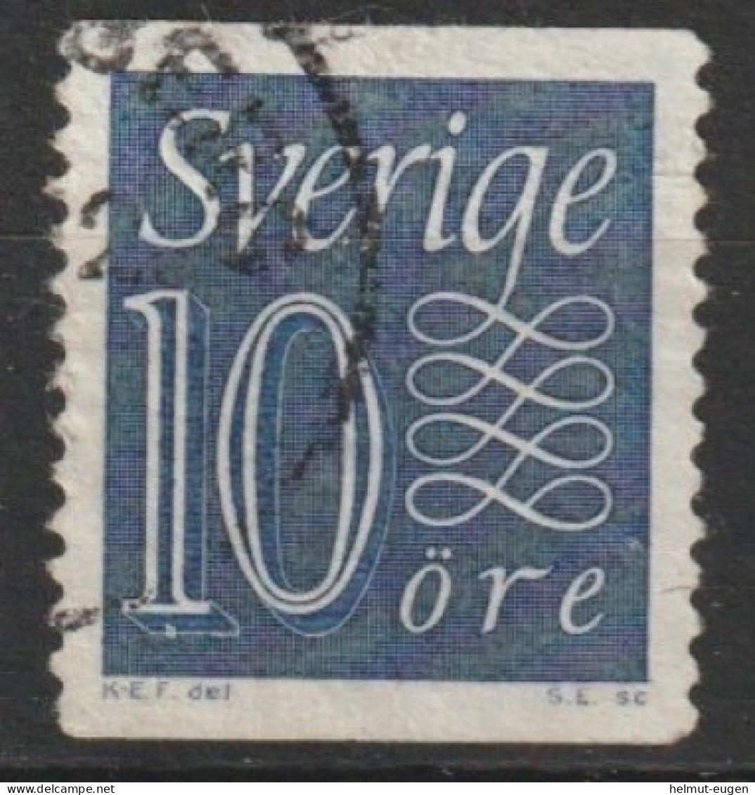 MiNr. 430 A Schweden    1957, 1. Juni/1962, 3. Sept. Freimarken: Ziffernzeichnung, Hintergrund Waagerecht Und Senkre - Oblitérés