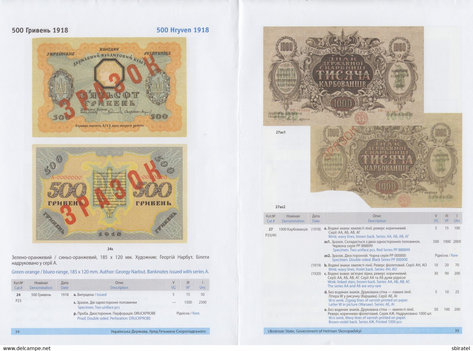 Ukrainian Paper Money 1917 - 2017 - Ucrania