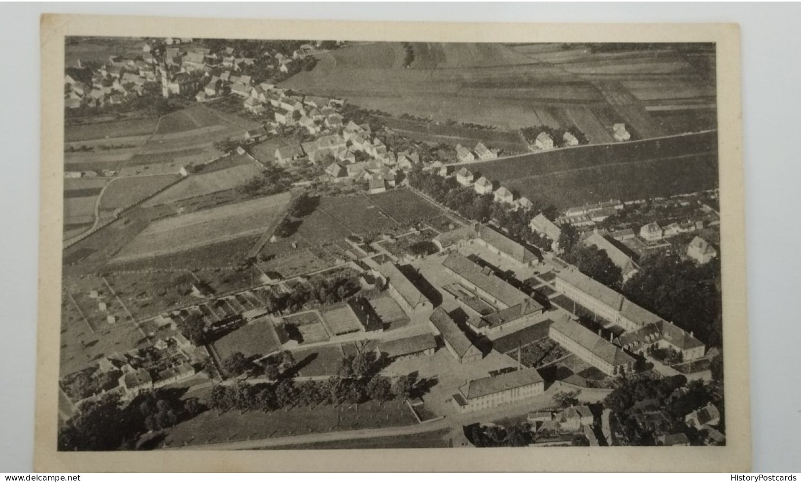 Ackerbauschule Triesdorf, Luftbild, Kr. Ansbach, 1955 - Ansbach