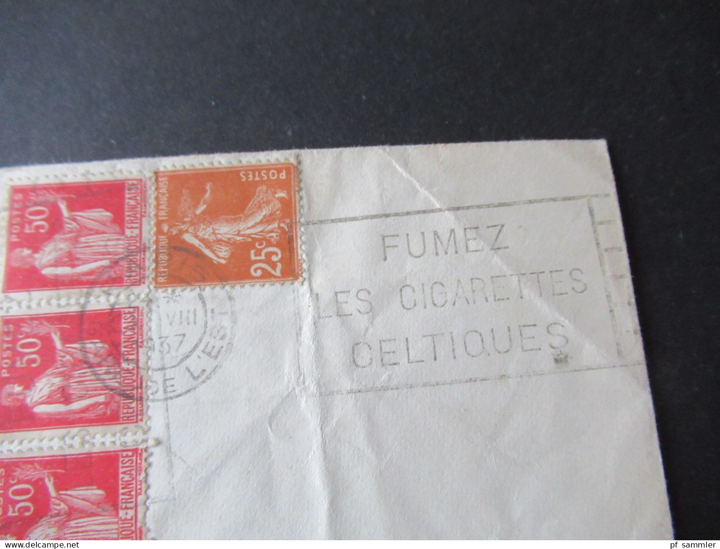 Frankreich 1937 Stempel Paris Gare De L'Est Umschlag Paris EST Buffet Bar De La Gare De LÉst Nach Basel Schweiz - 1932-39 Paz