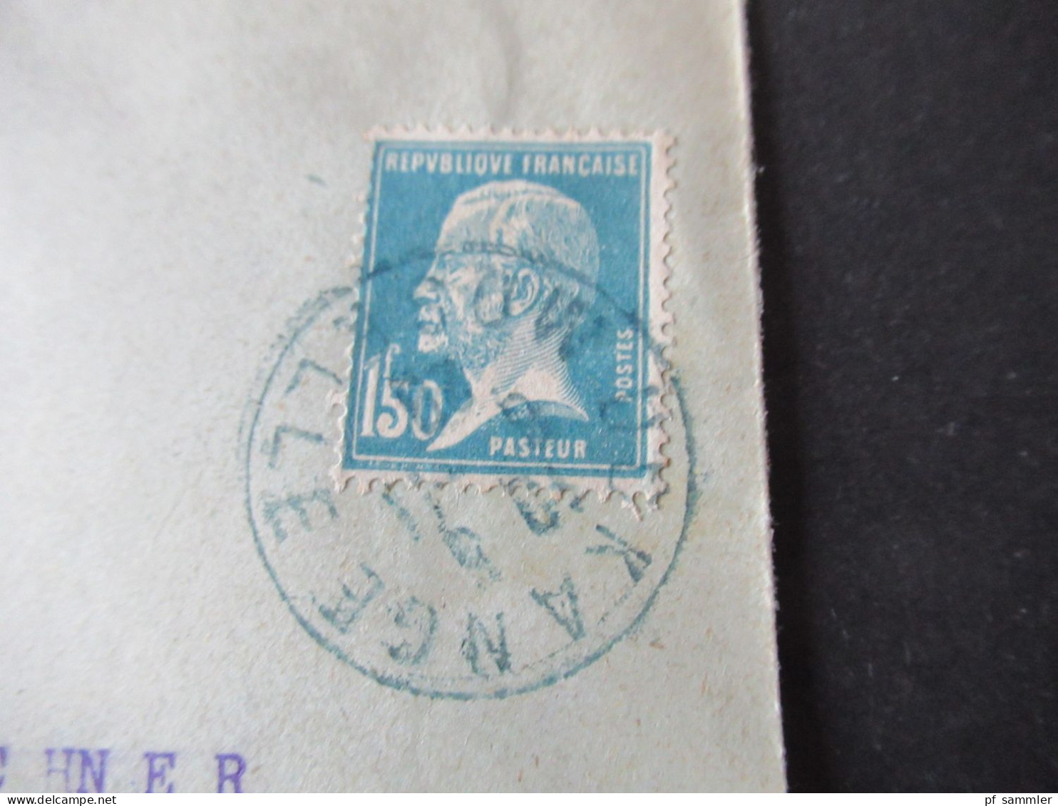 Frankreich 1920er Jahre Bläulicher Stempel Uckange (Moselle) Umschlag Forges & Acieries De Nord & Lorraine Uckange - Cartas & Documentos