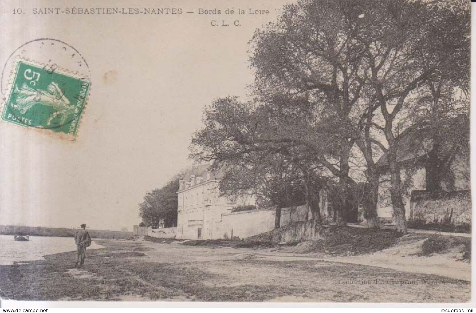 Saint Sebastien Les Nantes Bords De La Loire  Carte Postale Animee 1915 - Saint-Sébastien-sur-Loire