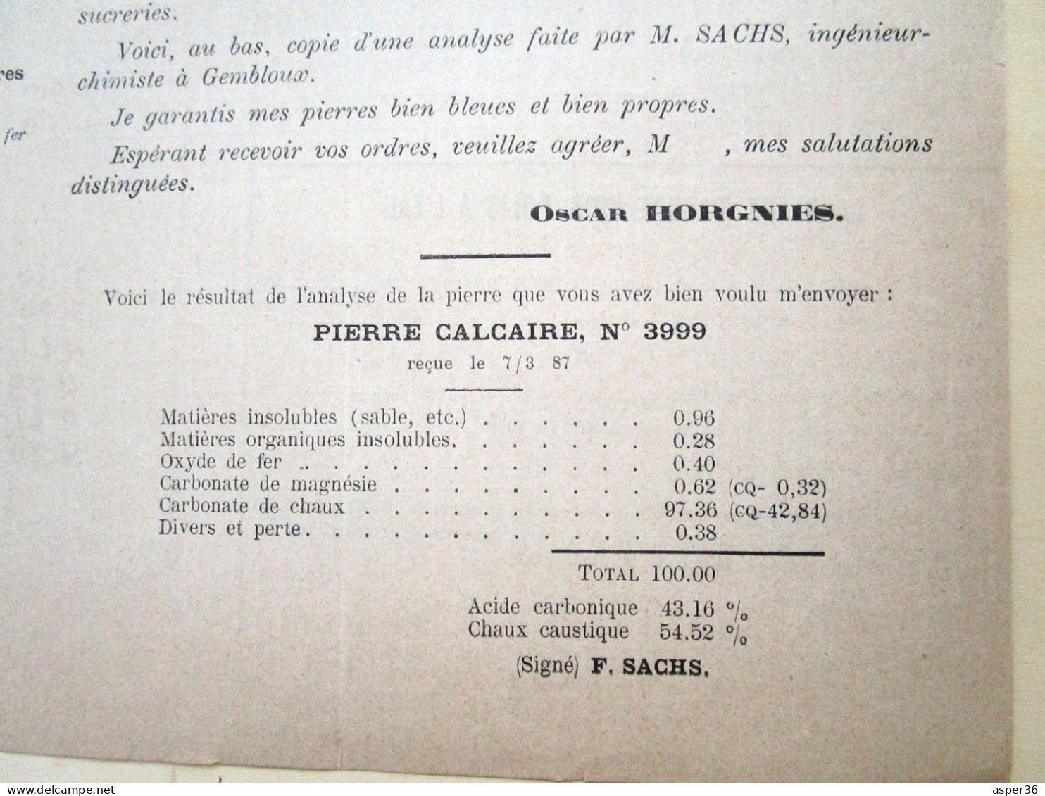 Maître De Carrières Oscar Horgnies, Pierres De Taille En Granit, La Buissière (Merbes-le-Château) Ca 1887 - 1800 – 1899