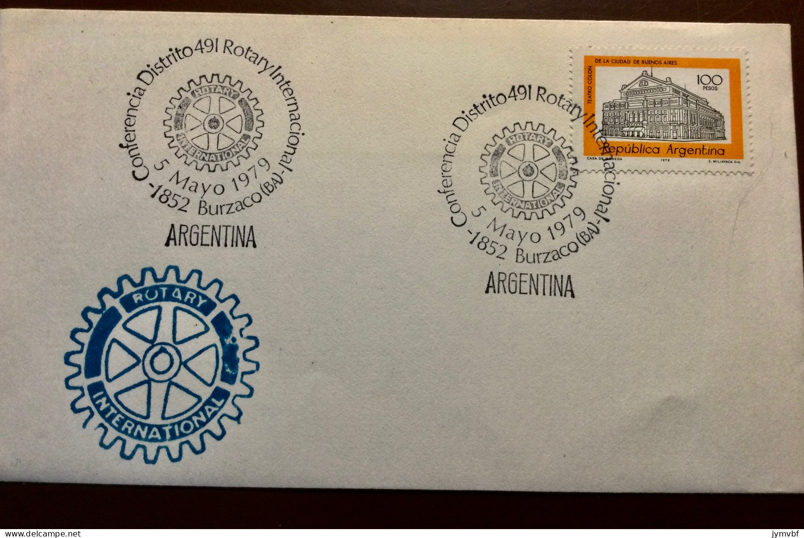 Enveloppe Rotary  Burzaco - Covers & Documents