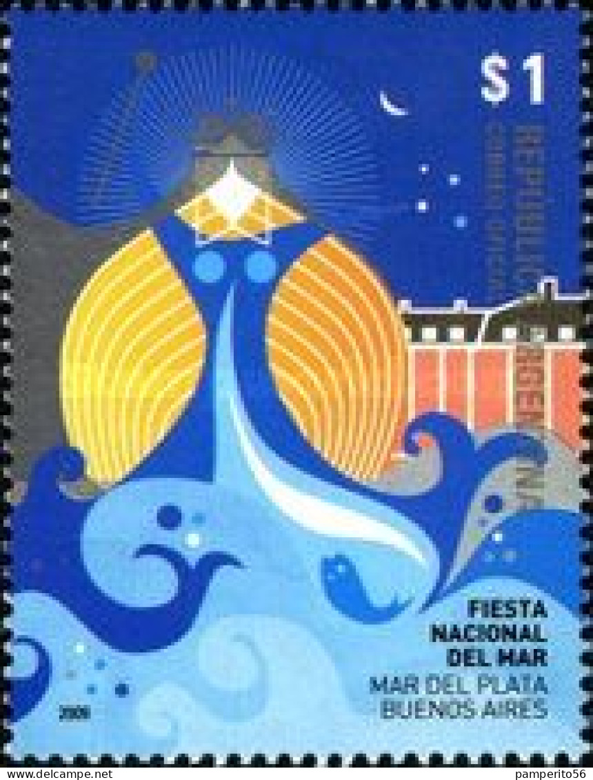 ARGENTINA - AÑO 2009 - Fiestas Argentinas - Fiesta Nacional Del Mar, Mar Del Plata - Usada - Used Stamps