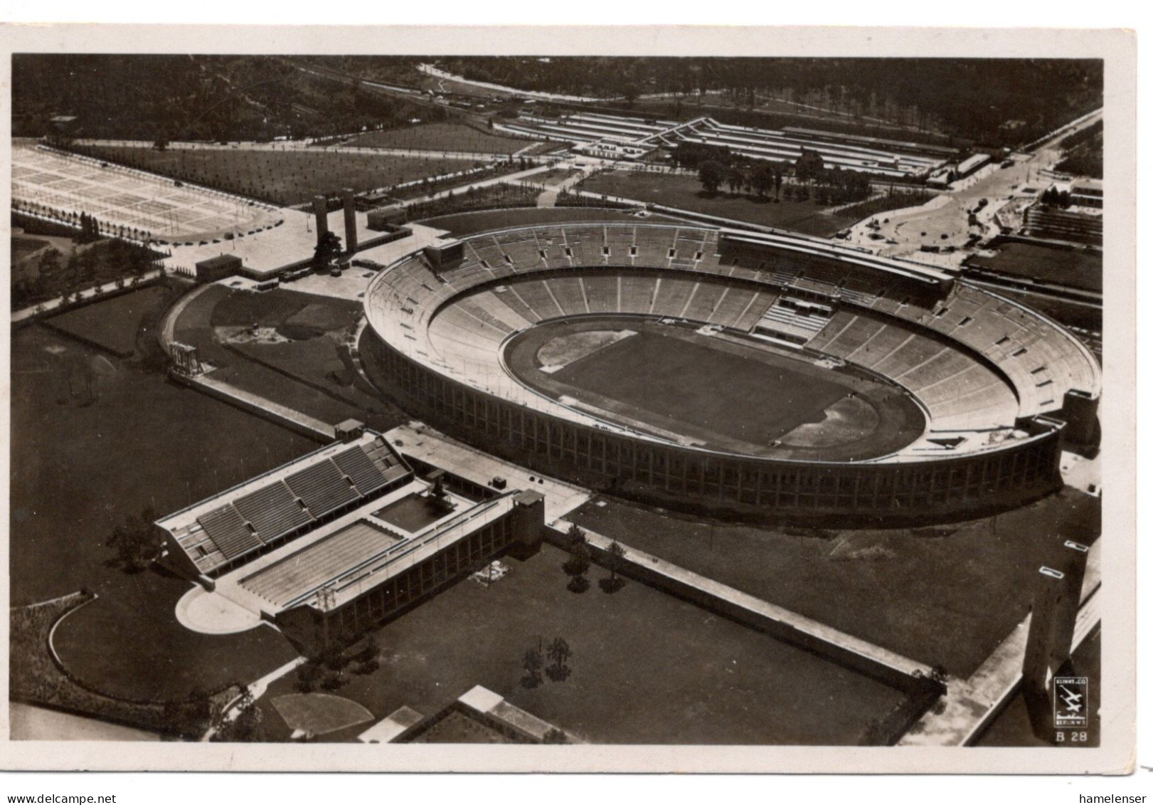 61123 - Deutsches Reich - 1936 - 6Pfg Olympia EF A AnsKte SoStpl BERLIN - OLYMPIA-STADION -> Zwickau - Verano 1936: Berlin