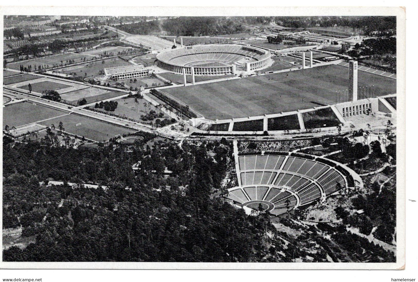 61125 - Deutsches Reich - 1936 - 6Pfg Hindenburg ZDr EF A OrtsAnsKte SoStpl BERLIN - SA REICHSWETTKAMPF ... - Verano 1936: Berlin