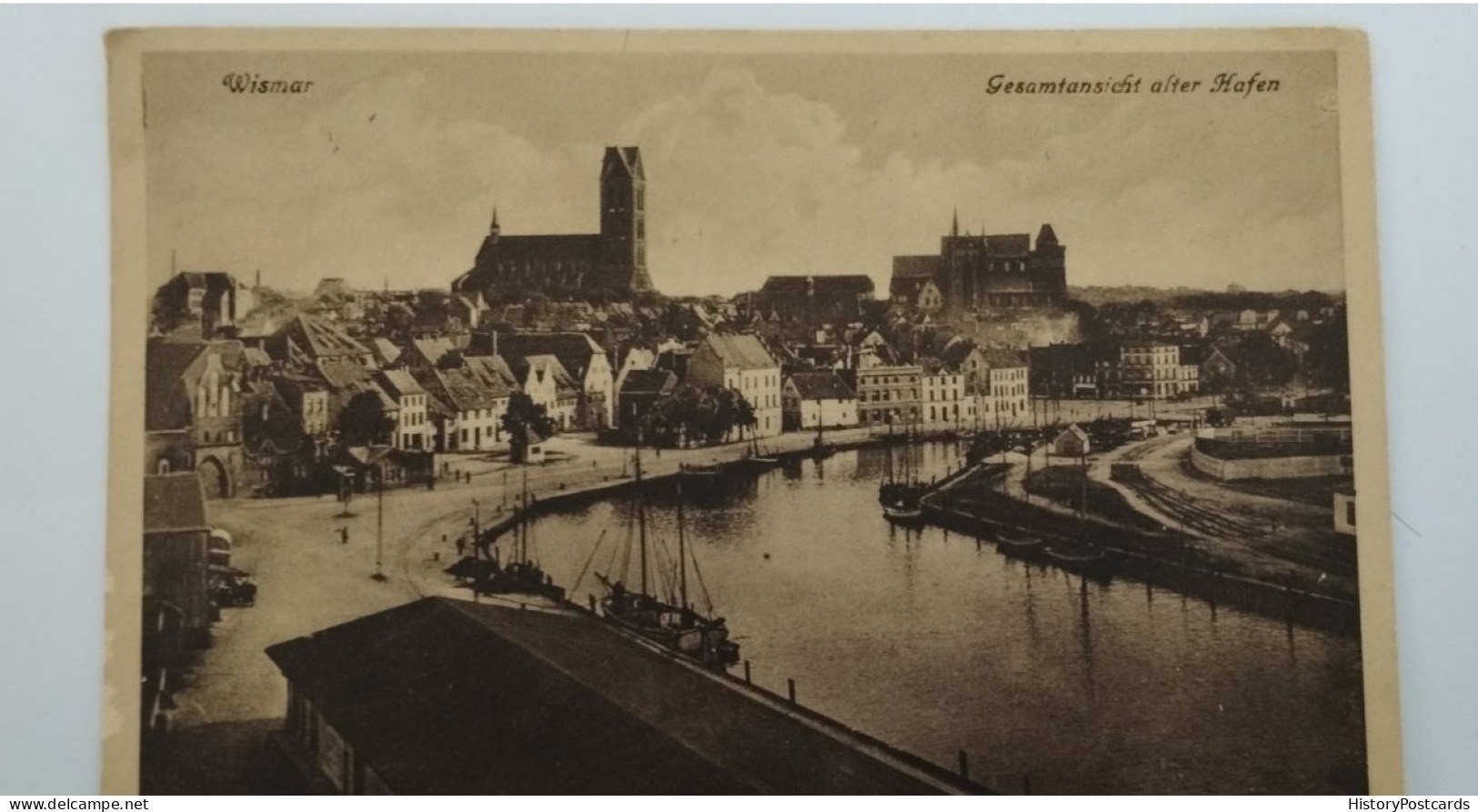 Wismar, Gesamtansicht Alter Hafen, 1928 - Wismar