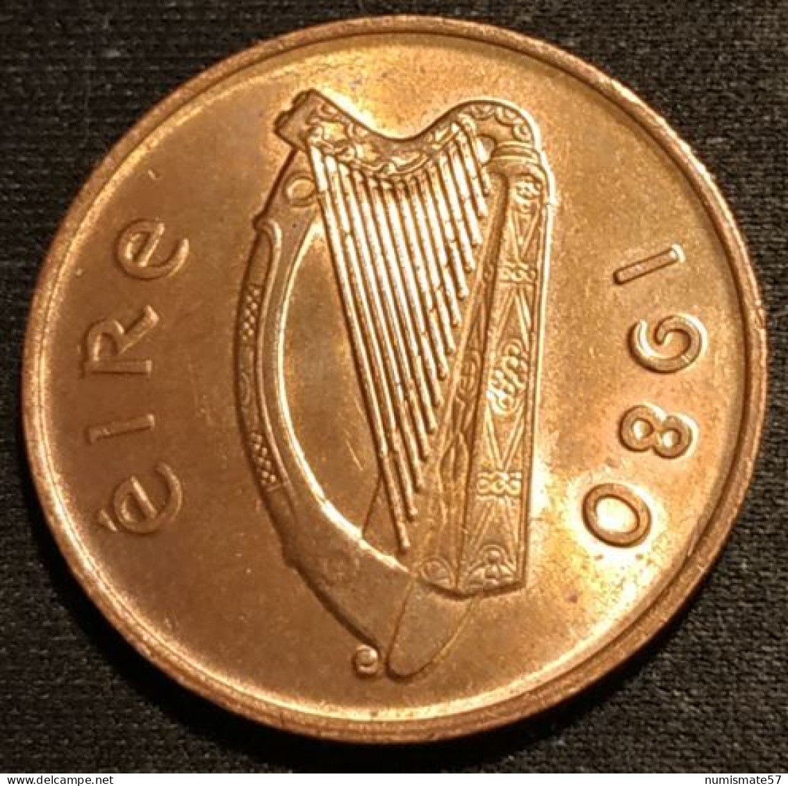 IRLANDE - EIRE - 2 PENCE 1980 - KM 21 - IRELAND - Irland