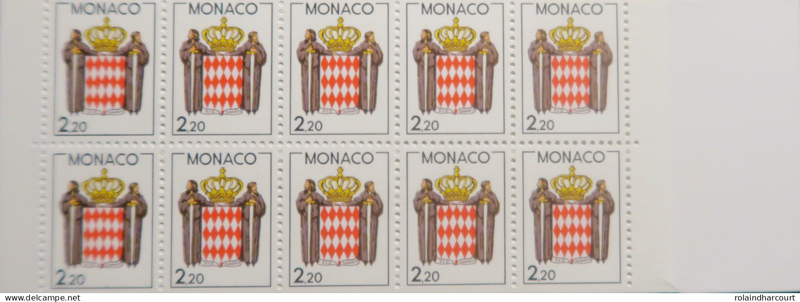 LP3969/142 - 1987 - MONACO -  ARMOIRIES - CARNET N°1 TIMBRES NEUFS** - Booklets