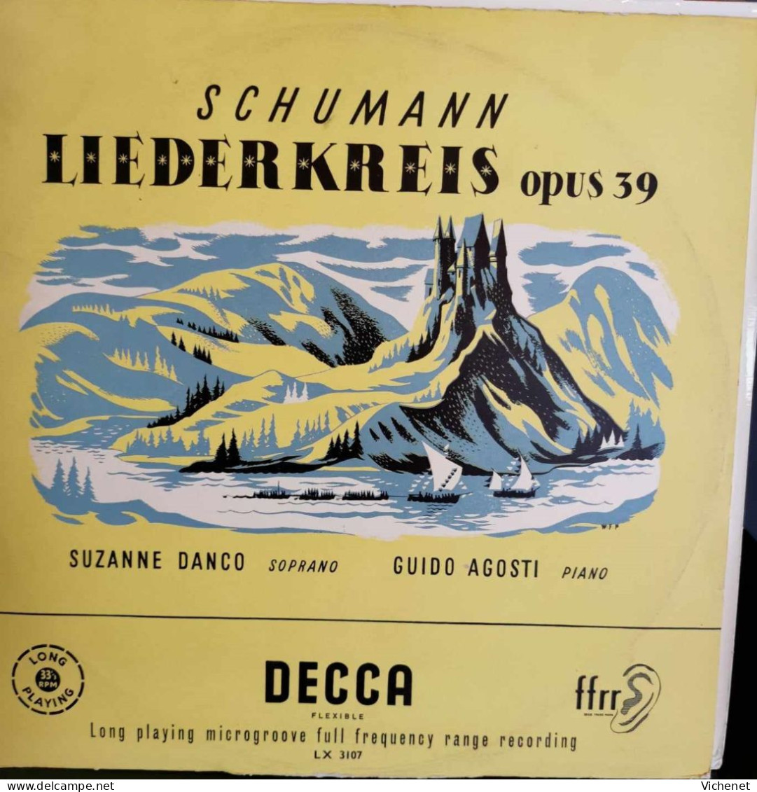 Robert Schumann, Suzanne Danco, Guido Agosti - Liederkreis Opus 39 - 25 Cm - Formats Spéciaux