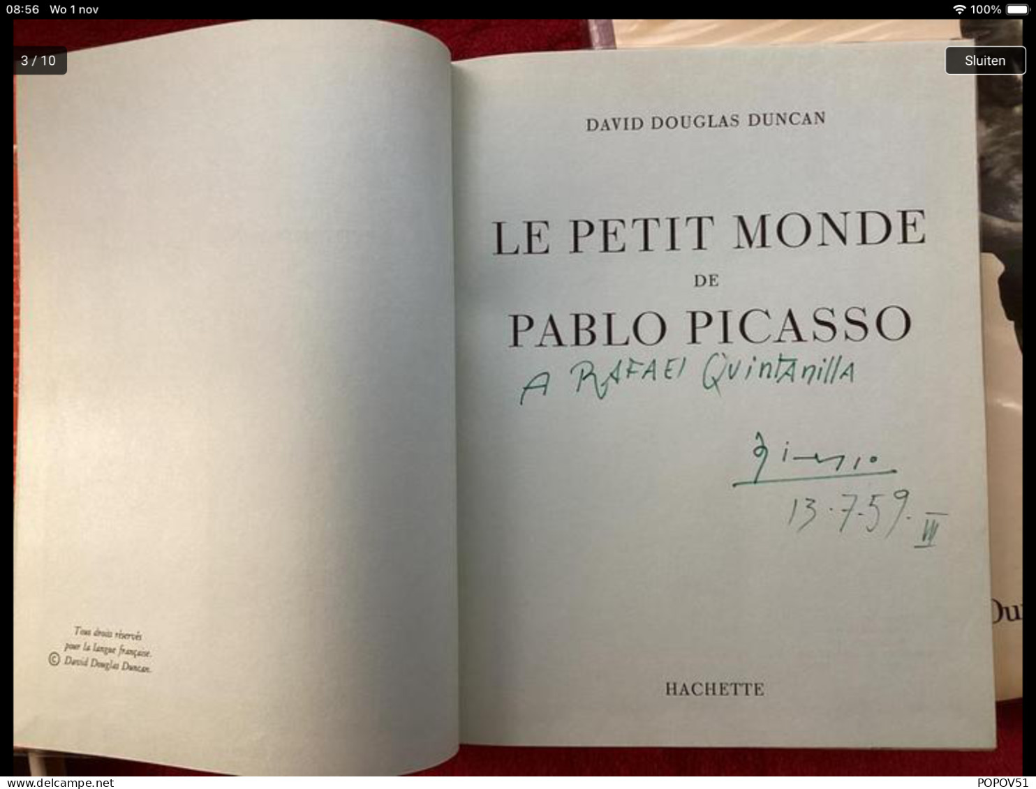 Dédicace Pablo Picasso - Livres Dédicacés